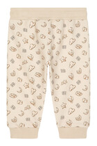 Kids Jersey Joggings Pant with Moon and Star Print