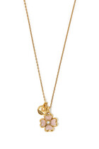 Talisman Four Leaf Clover Necklace, 24k Gold-Plated Brass with Freshwater Pearl