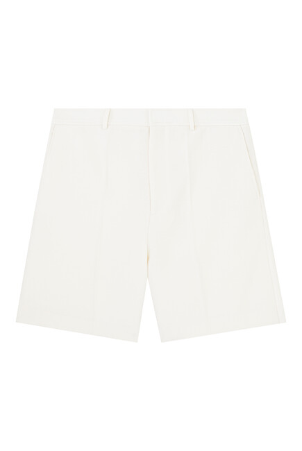 Bermuda Silk & Wool Blend Shorts