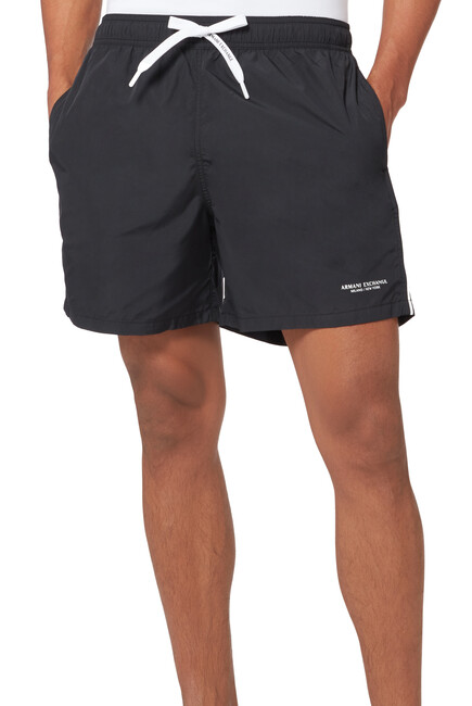 Buy Armani Exchange Logo Boxer Swim Shorts for Mens | Bloomingdale's KSA