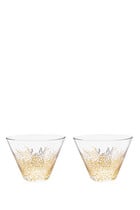 Sara Miller Set of 2 Glass Bowls
