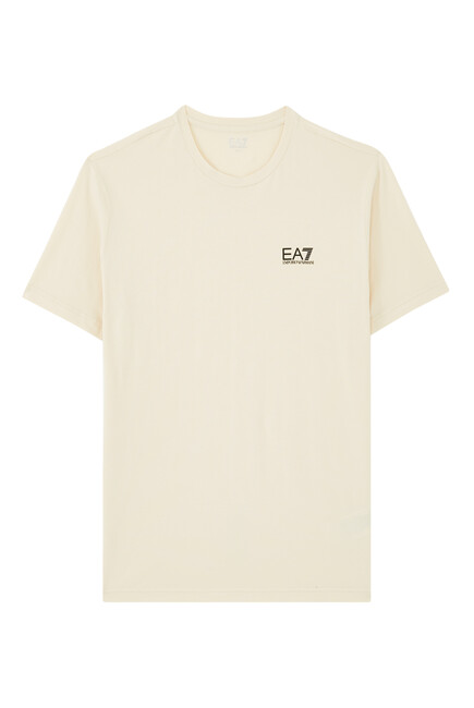 EA7 Logo Cotton T-Shirt