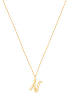 N Initial Pendant Necklace, 18K Gold-Plated Sterling Silver