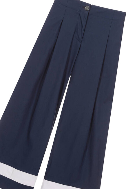 Kids Marine Wide-Leg Pants