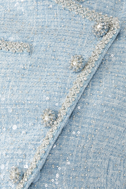 Sequin Boucle Cropped Jacket