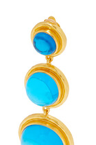 Alanna 24K Gold-Plated Topaz Earrings