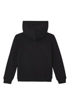 Kids Zip-Up Logo Tag Hoodie