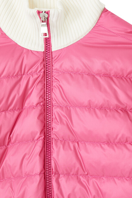 Quilted Puffer Cardigan