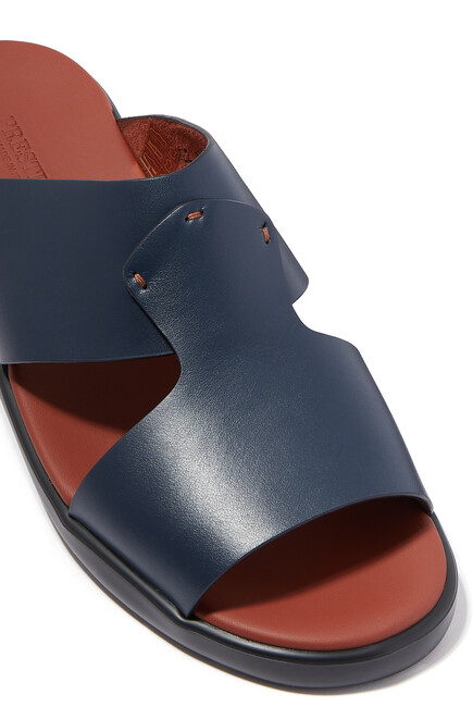 Arabic-Inspired Nappa Calfskin Leather Sandals