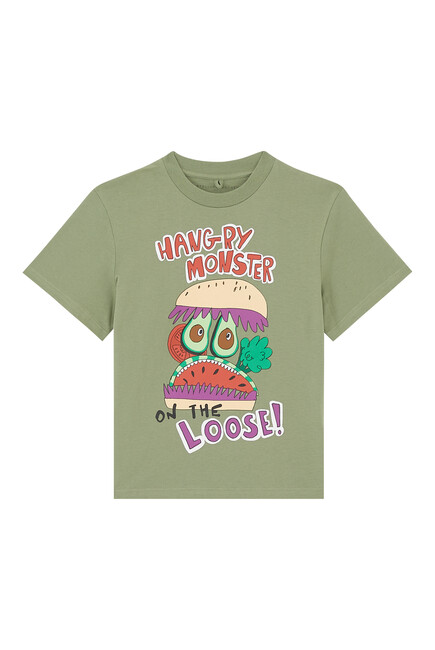 Kids Burger Monster T-Shirt