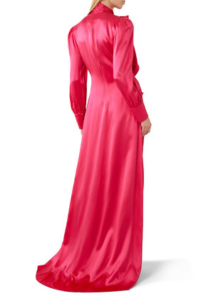 Nojum Embellished Silk Dress