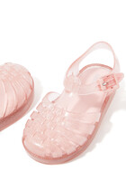 Kids Glitter Jelly Sandals