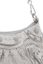 Le Cagole Mini Bag with Chains and Rhinestones