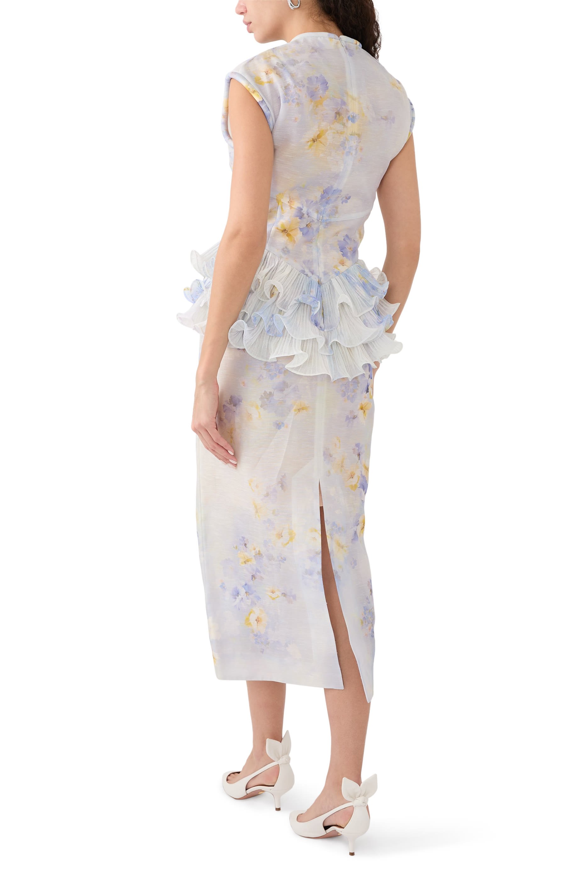 Crush Frill Midi Dress