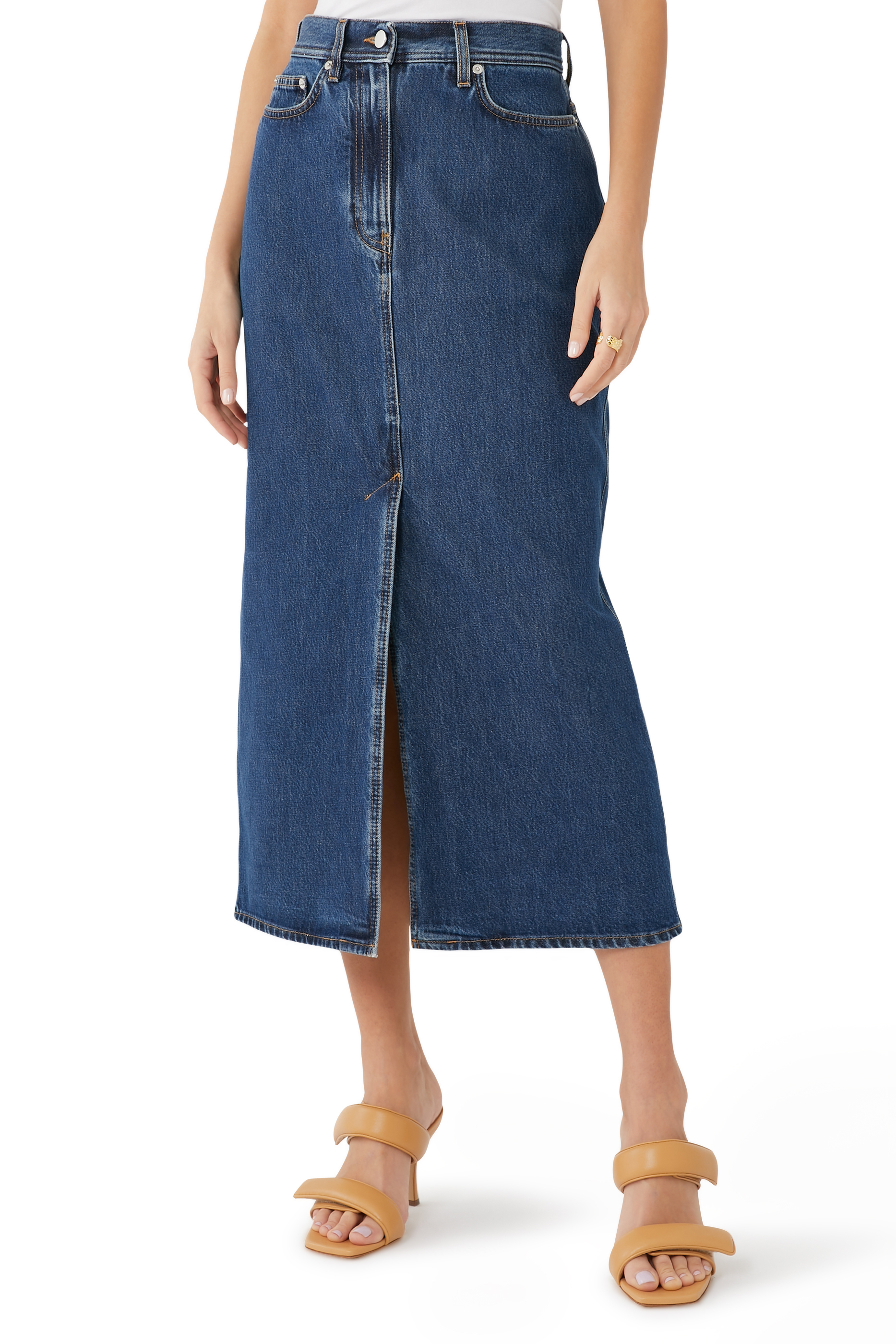 Rona Denim Maxi Skirt