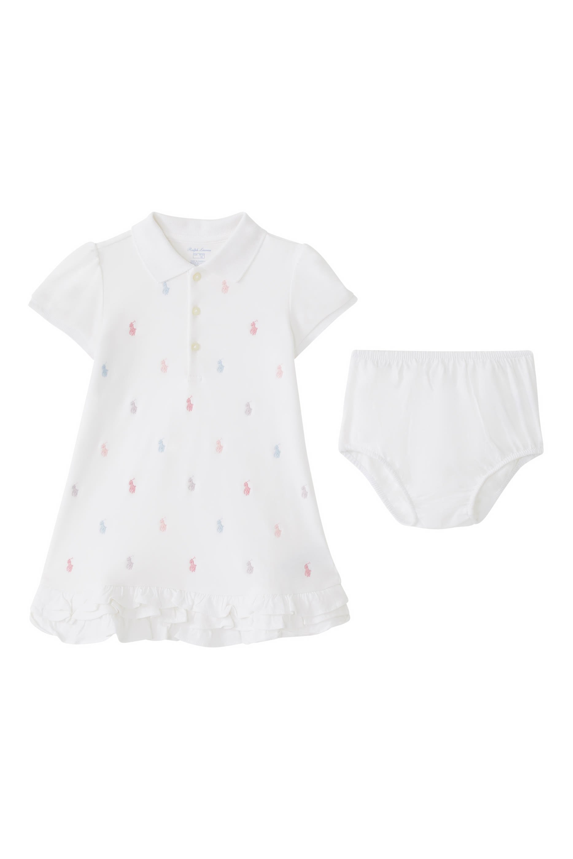 Kids Ruffled Polo Dress and Bloomers