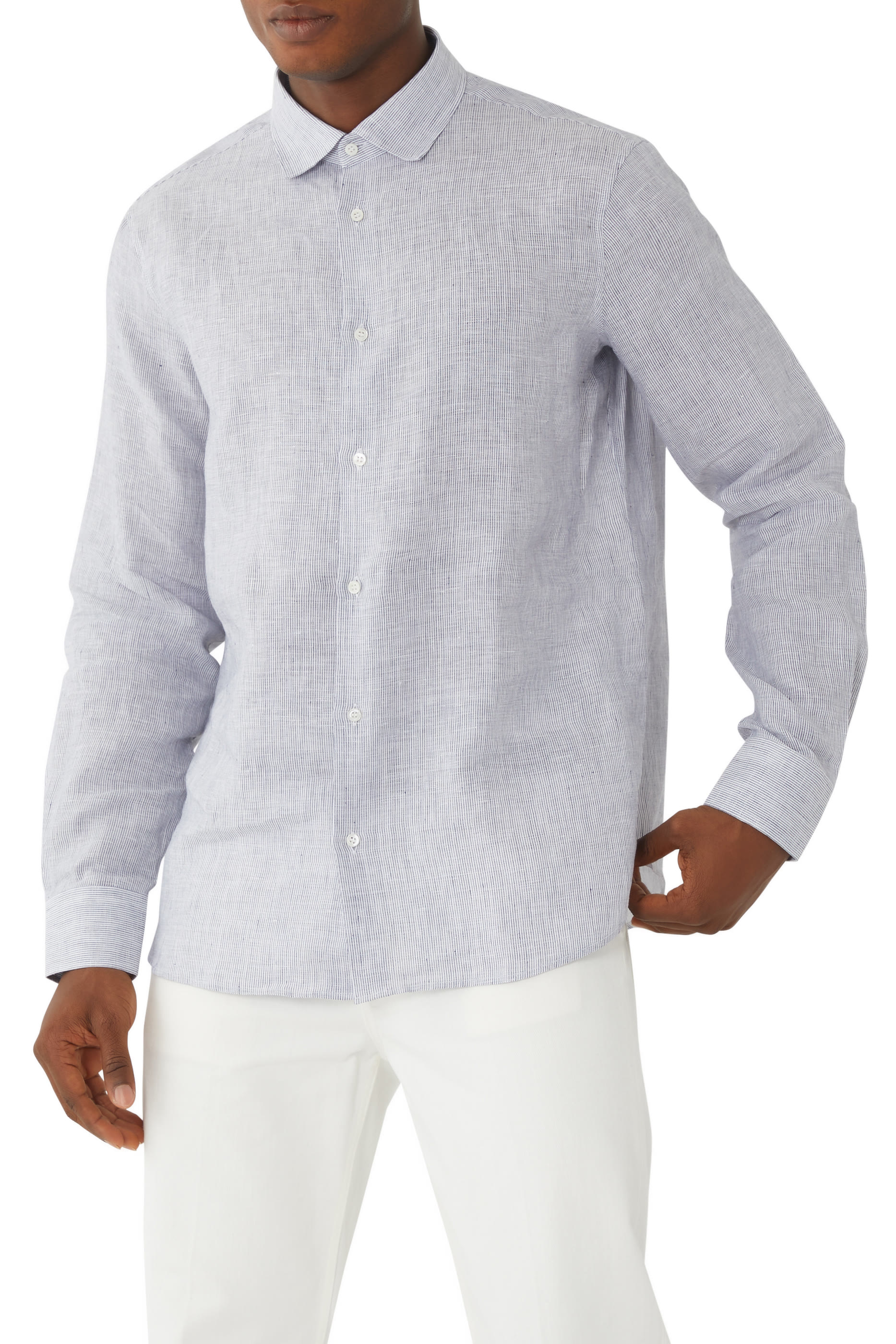 Classic Long Sleeves Linen Shirt