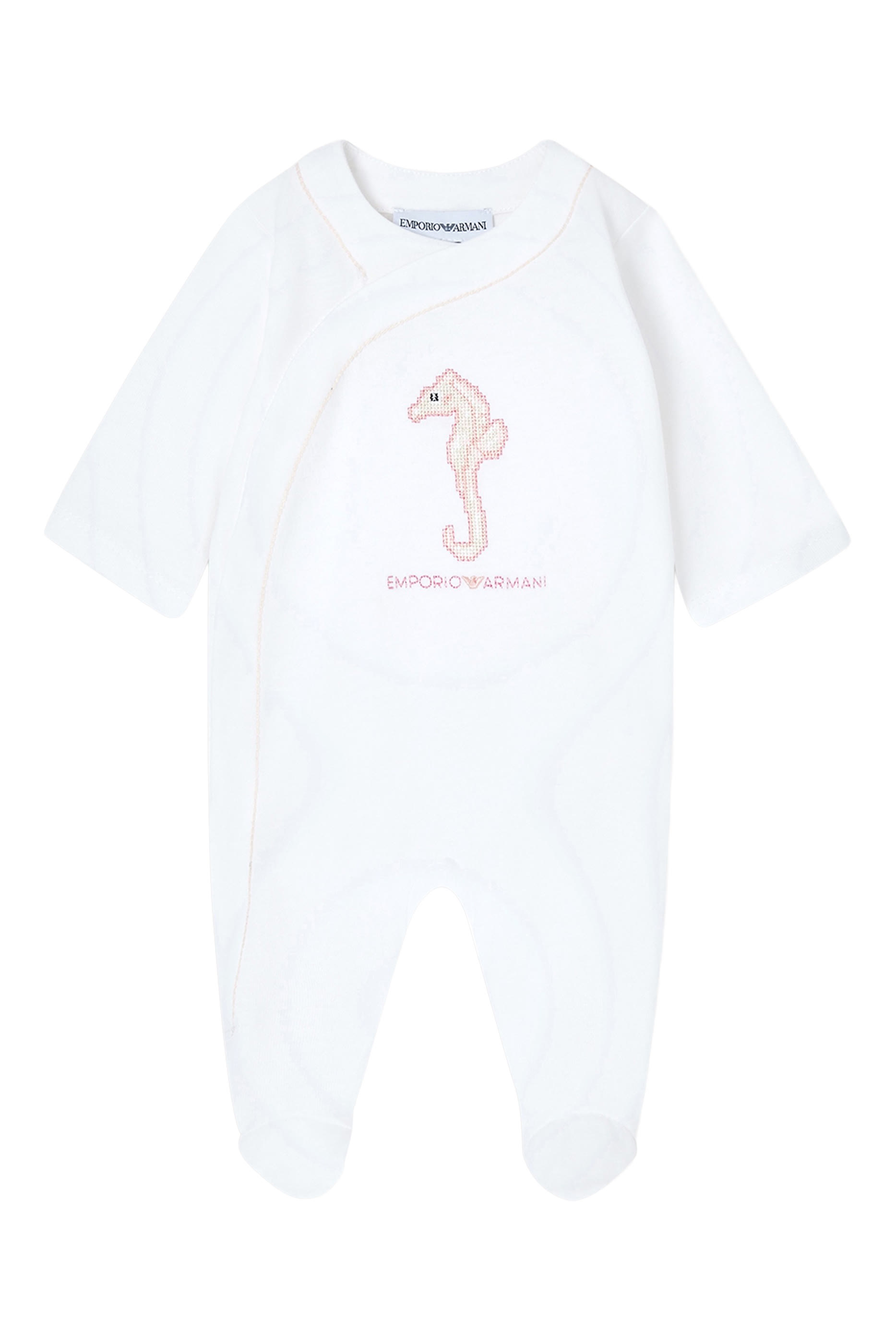 Kids Jersey Marine Story Embroidery Romper