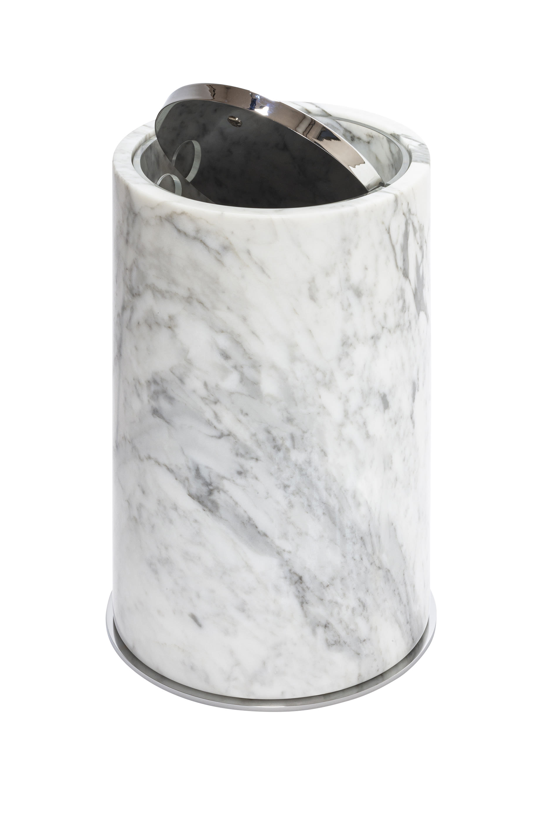Positano Marble Round Waste Basket