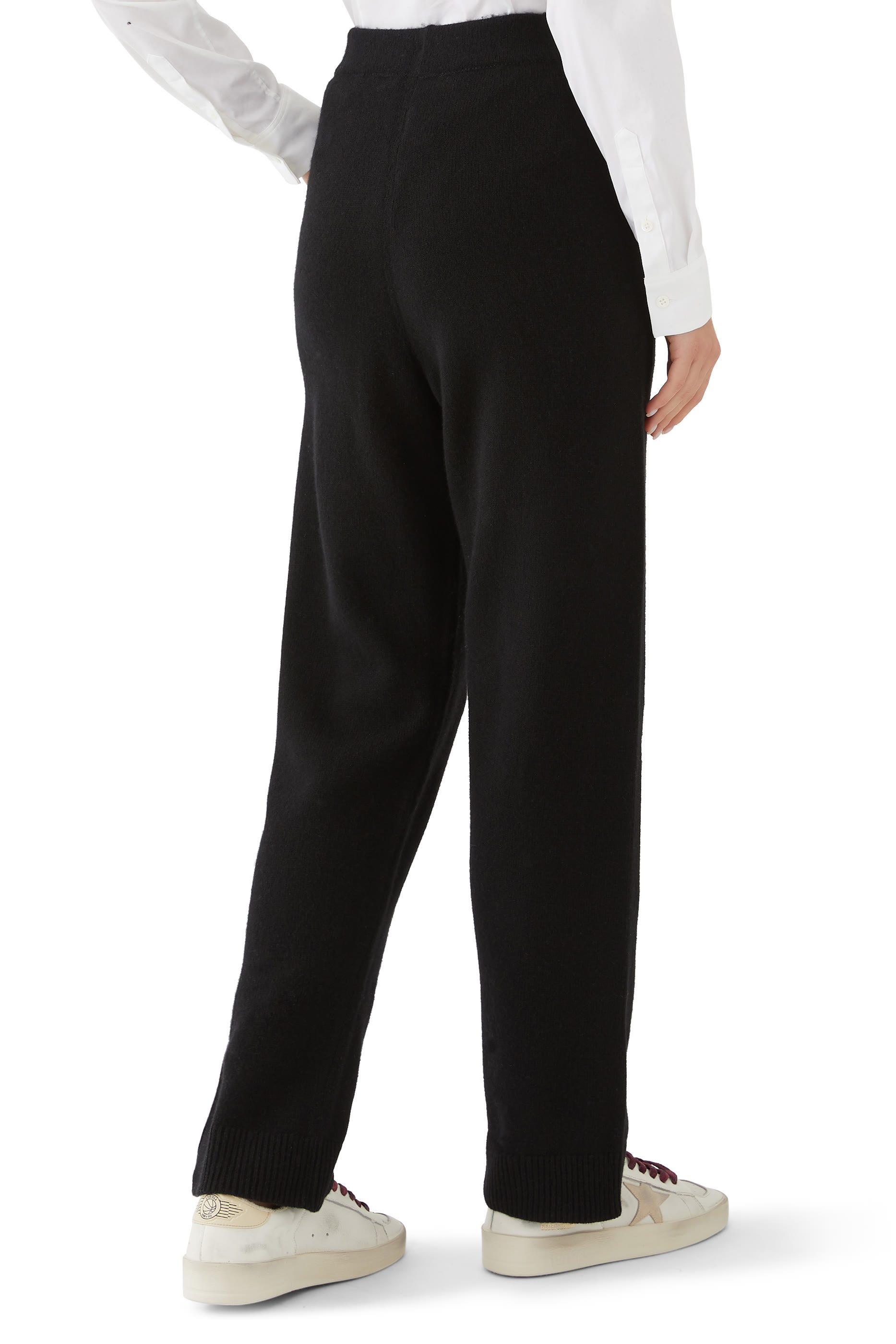 Recycled Cashmere Loose Track Pants