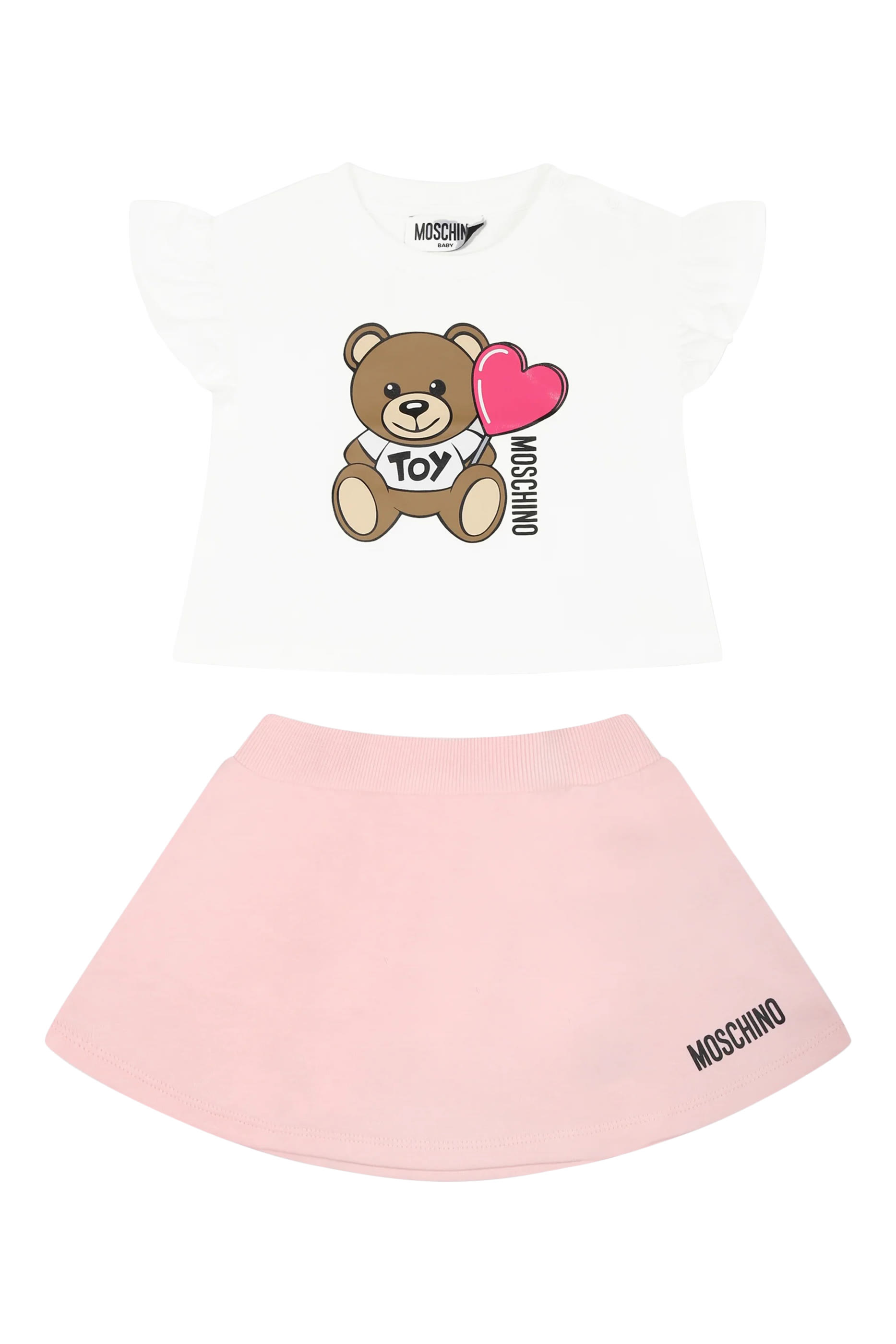 Kids  Teddy Logo T-Shirt & Skirt Set