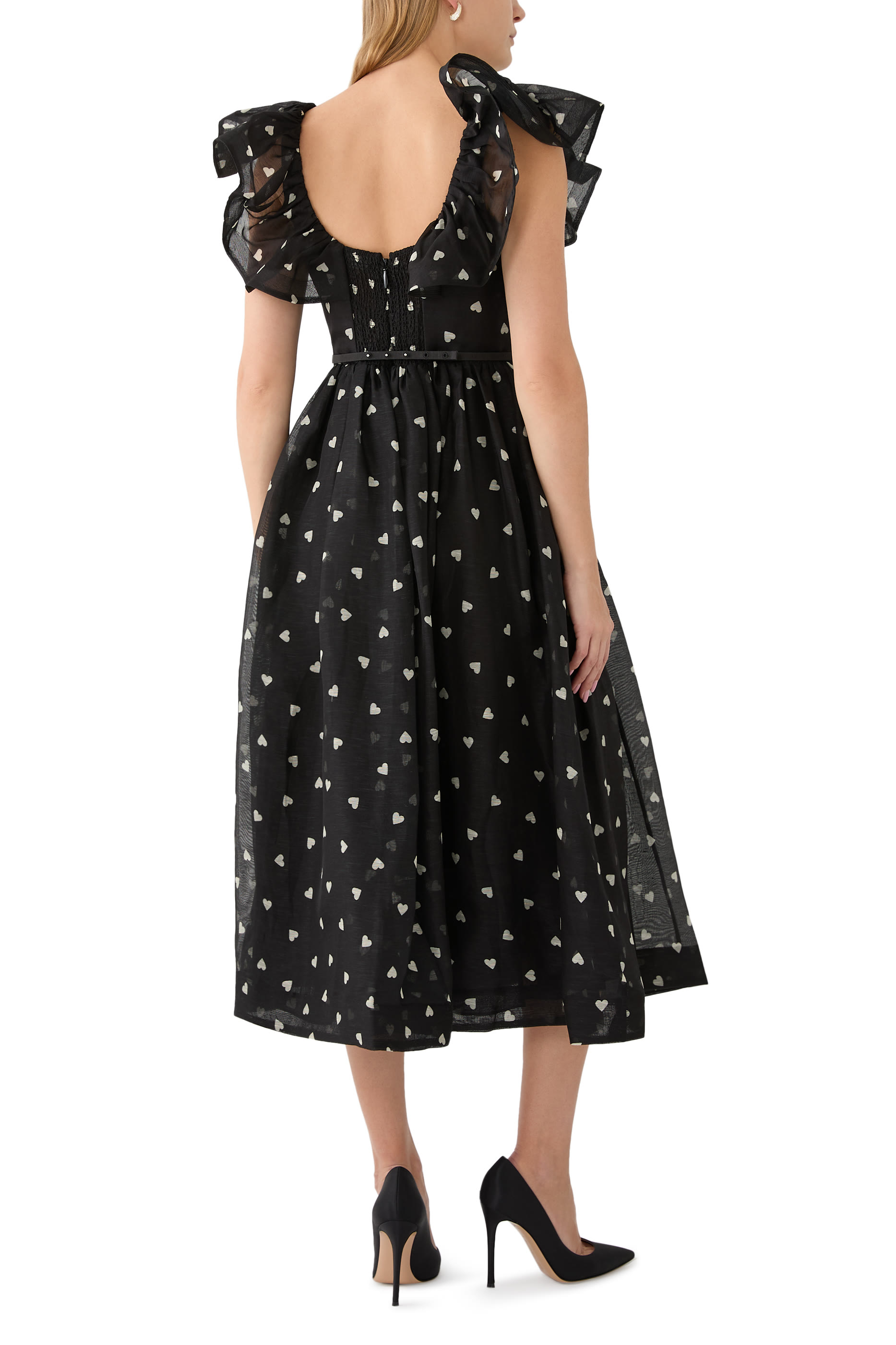 Crush Frilled Midi Dress