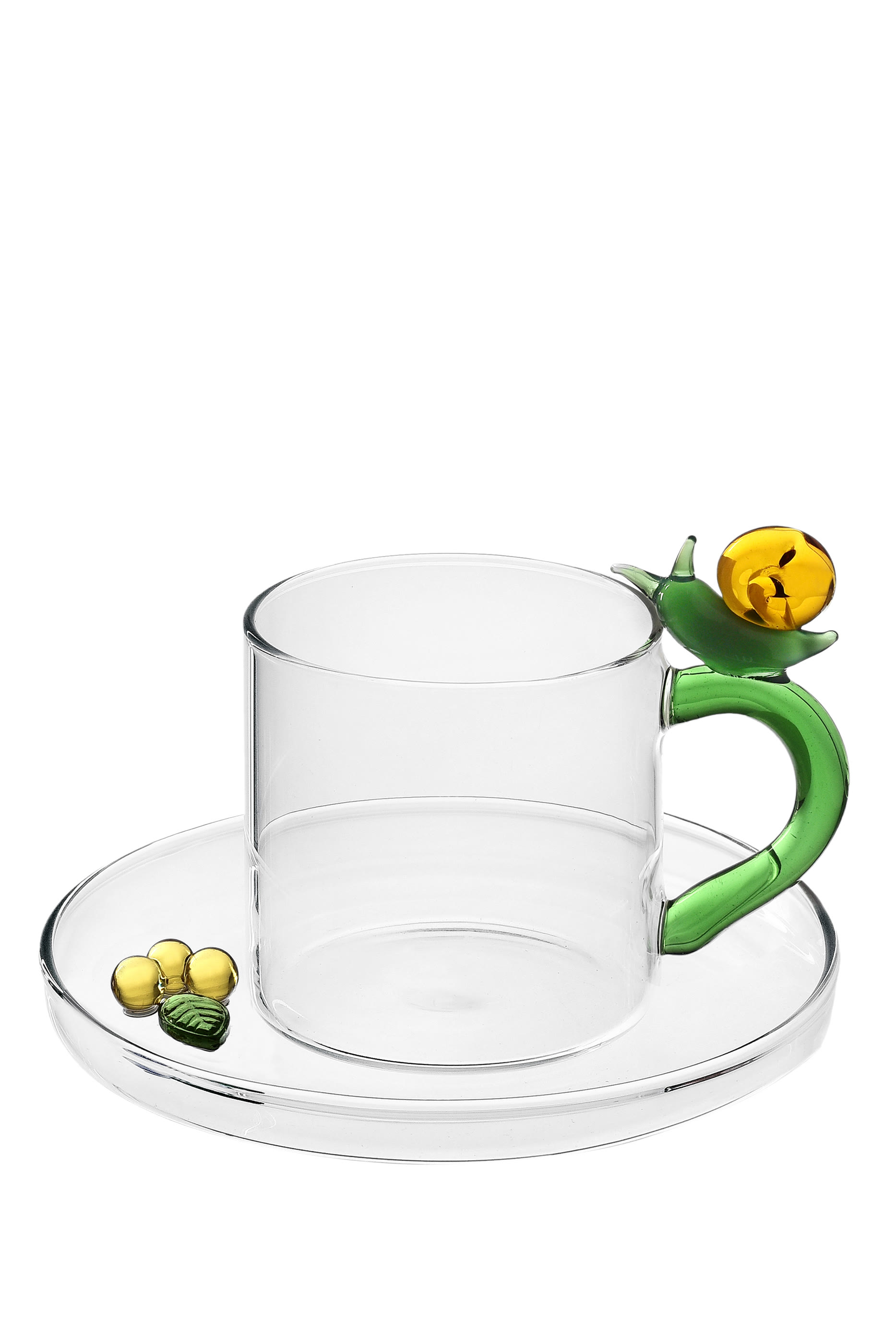 Fruits and Flowers Snail Espresso Cup