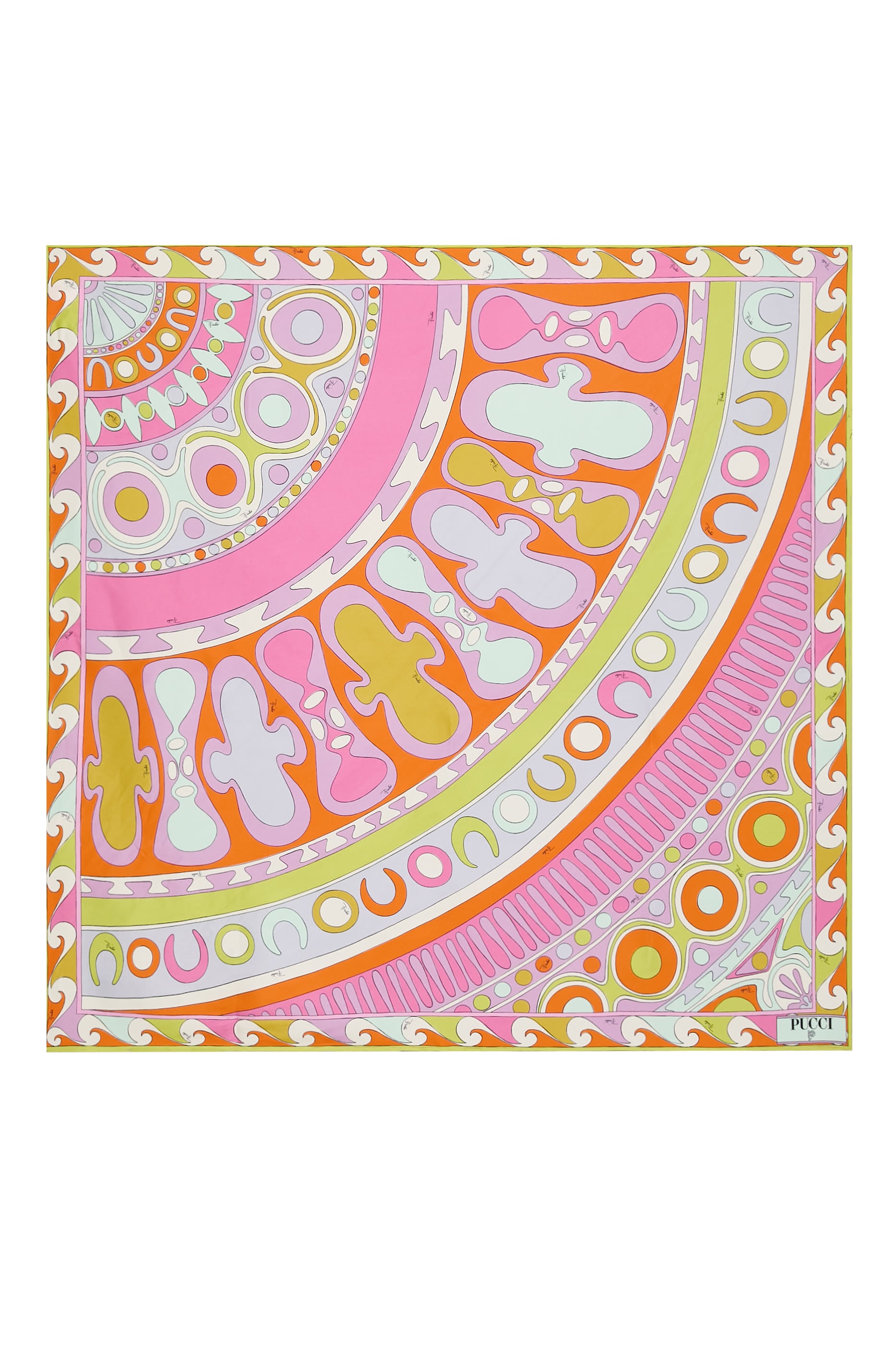 Collane Print Silk Twill Scarf