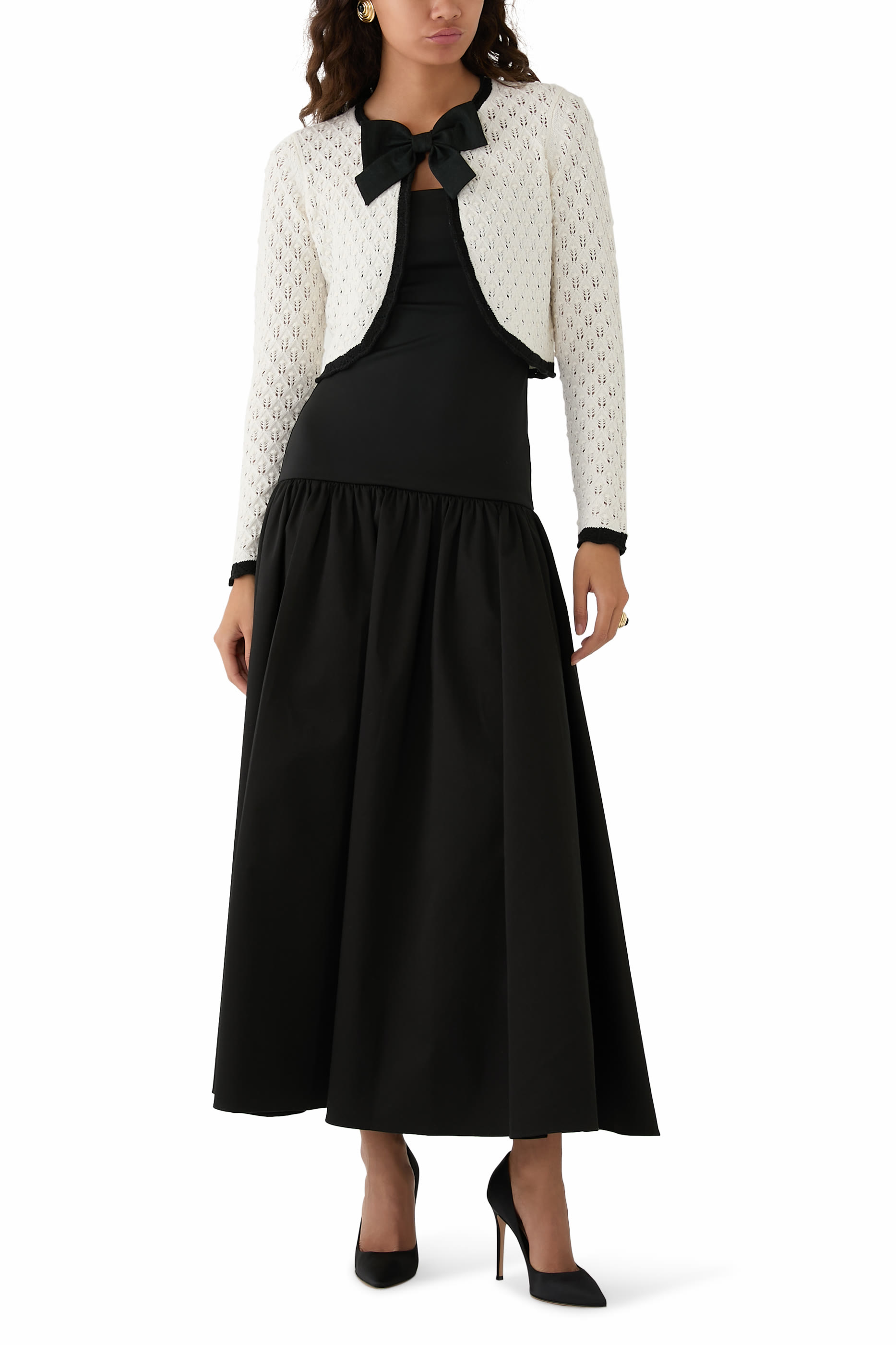 Dannie Shrug Bow Cardigan