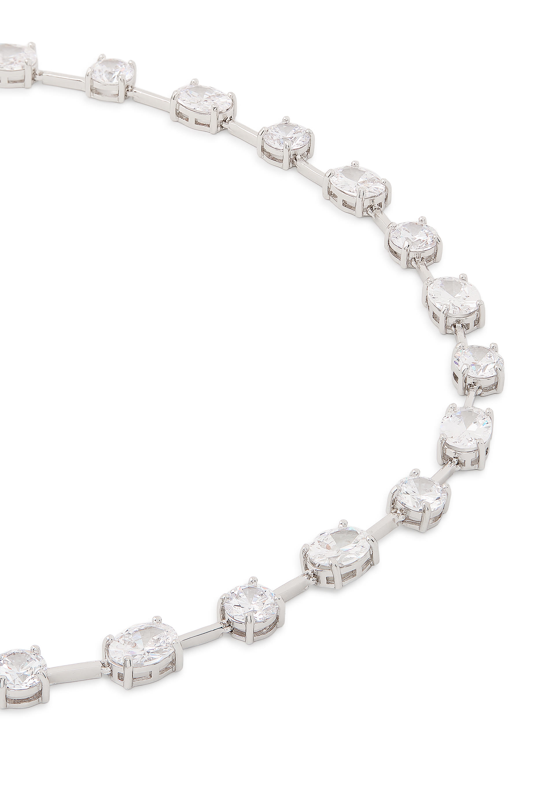 Cubic Zirconia Studded Necklace