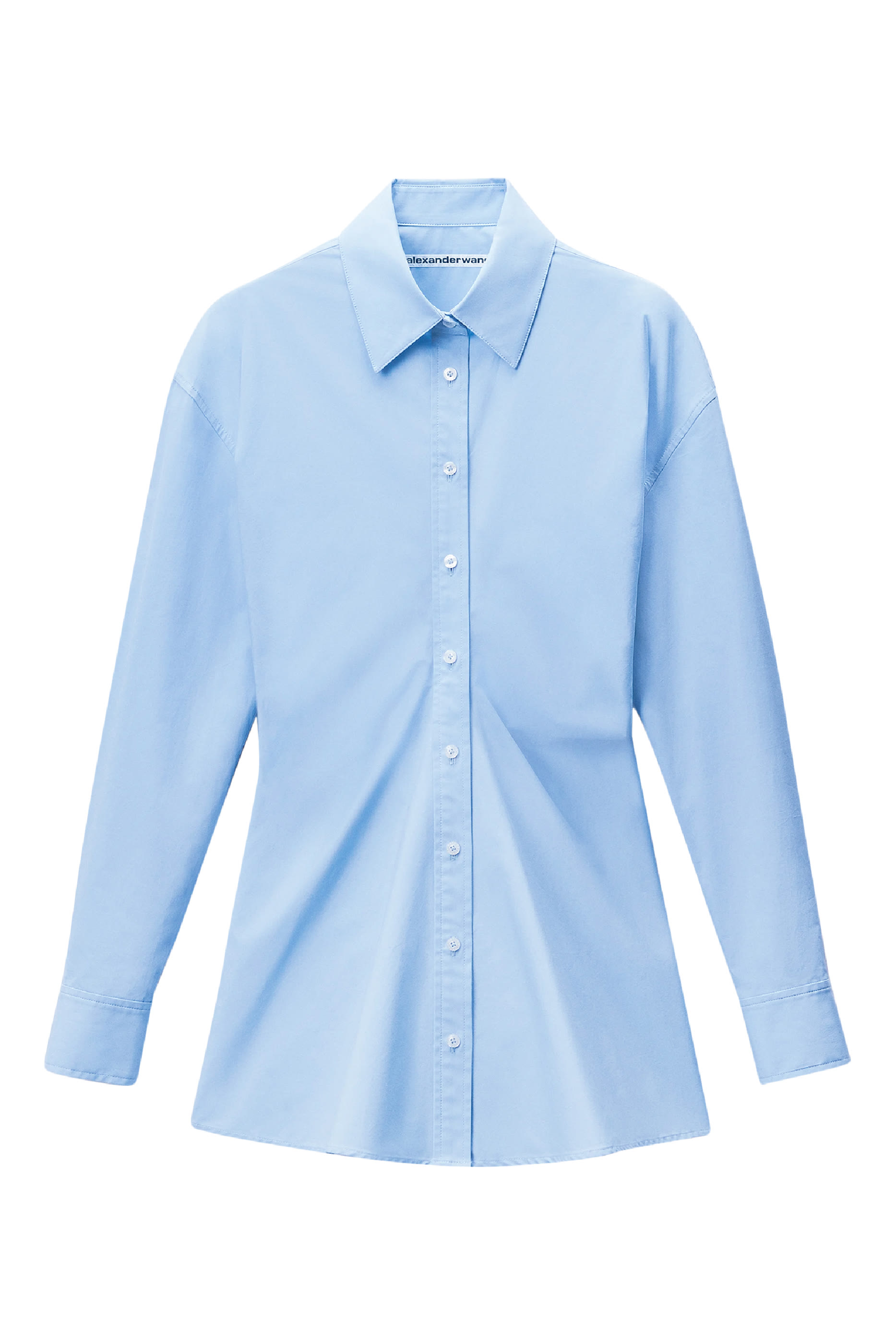  Stretch Cotton Zip Shirt Dress 