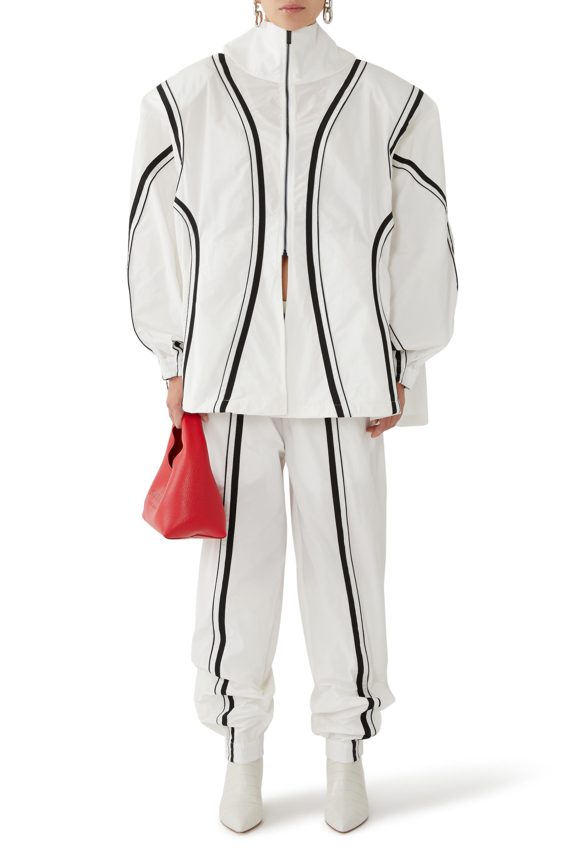 Geometrical Multi-Style Tracksuit Jacket / Skirt