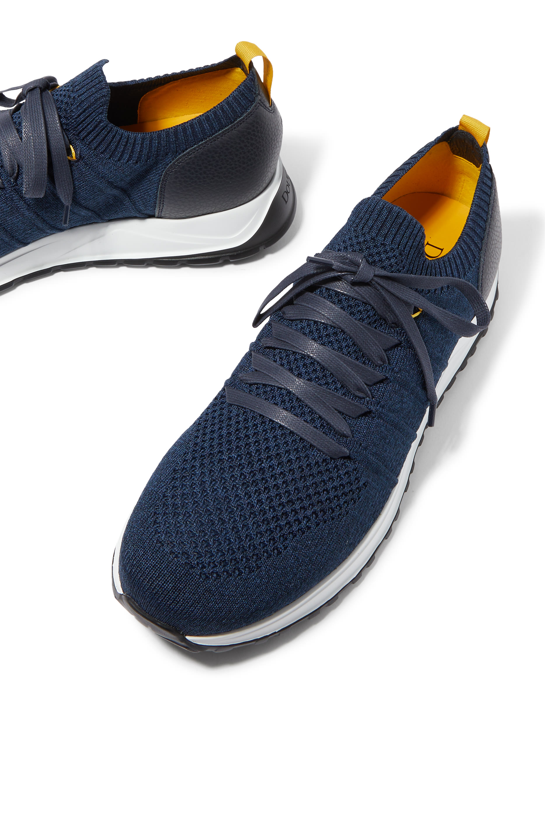 Technical Fabric Leather Sneakers