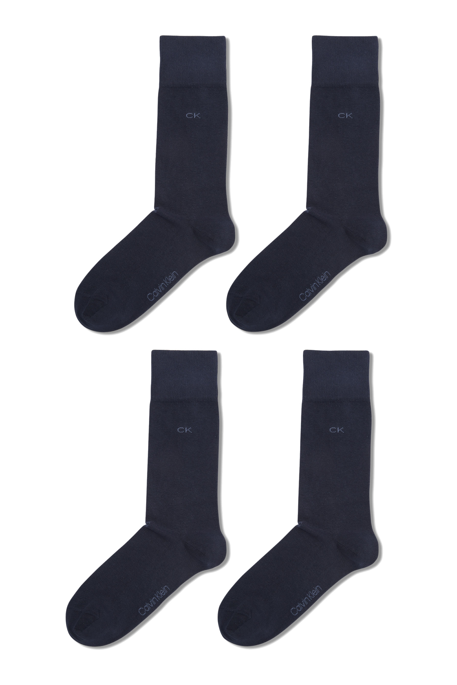 Casual Flat Knit Socks, Set of 2