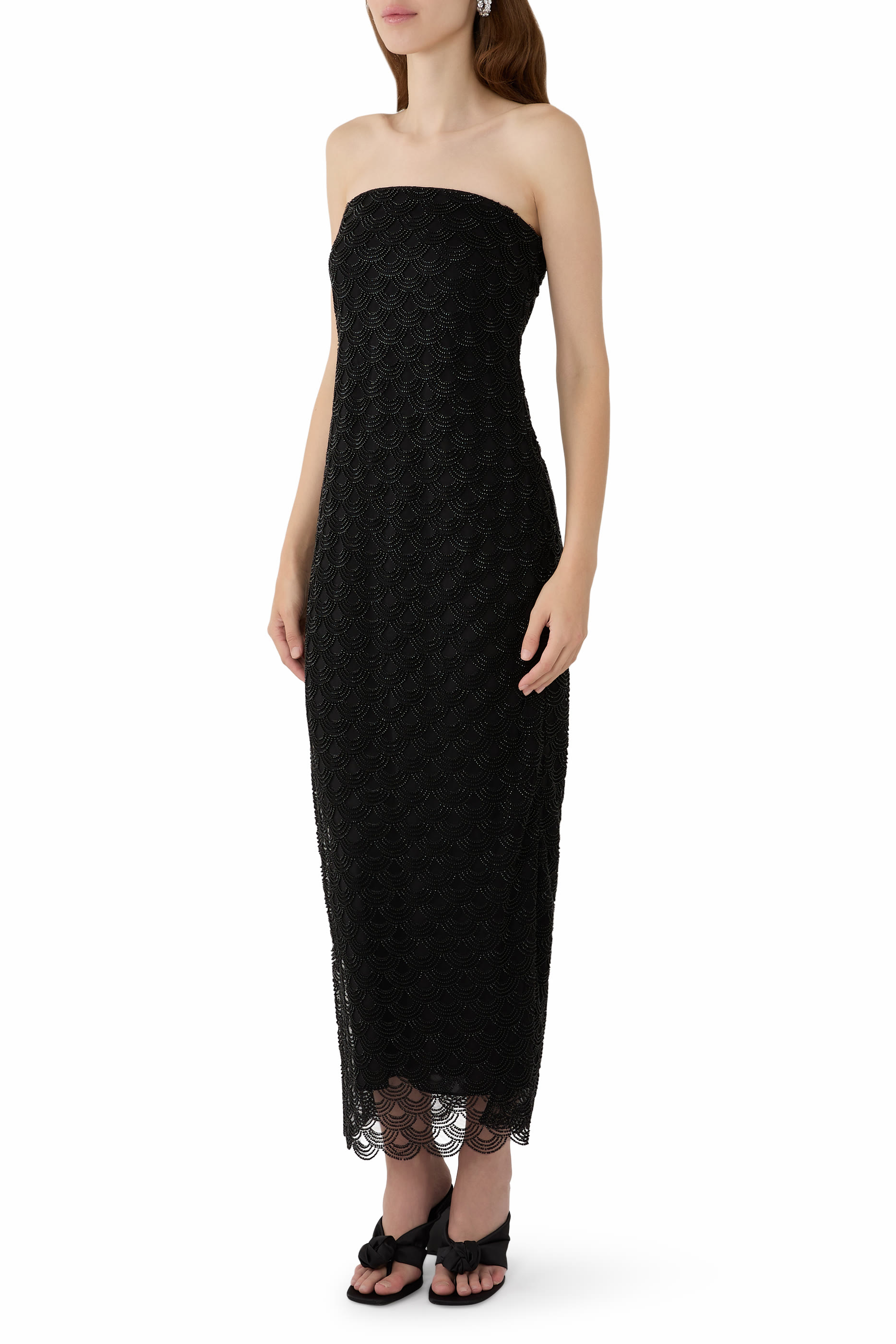 Sequins Midi Tube Dress