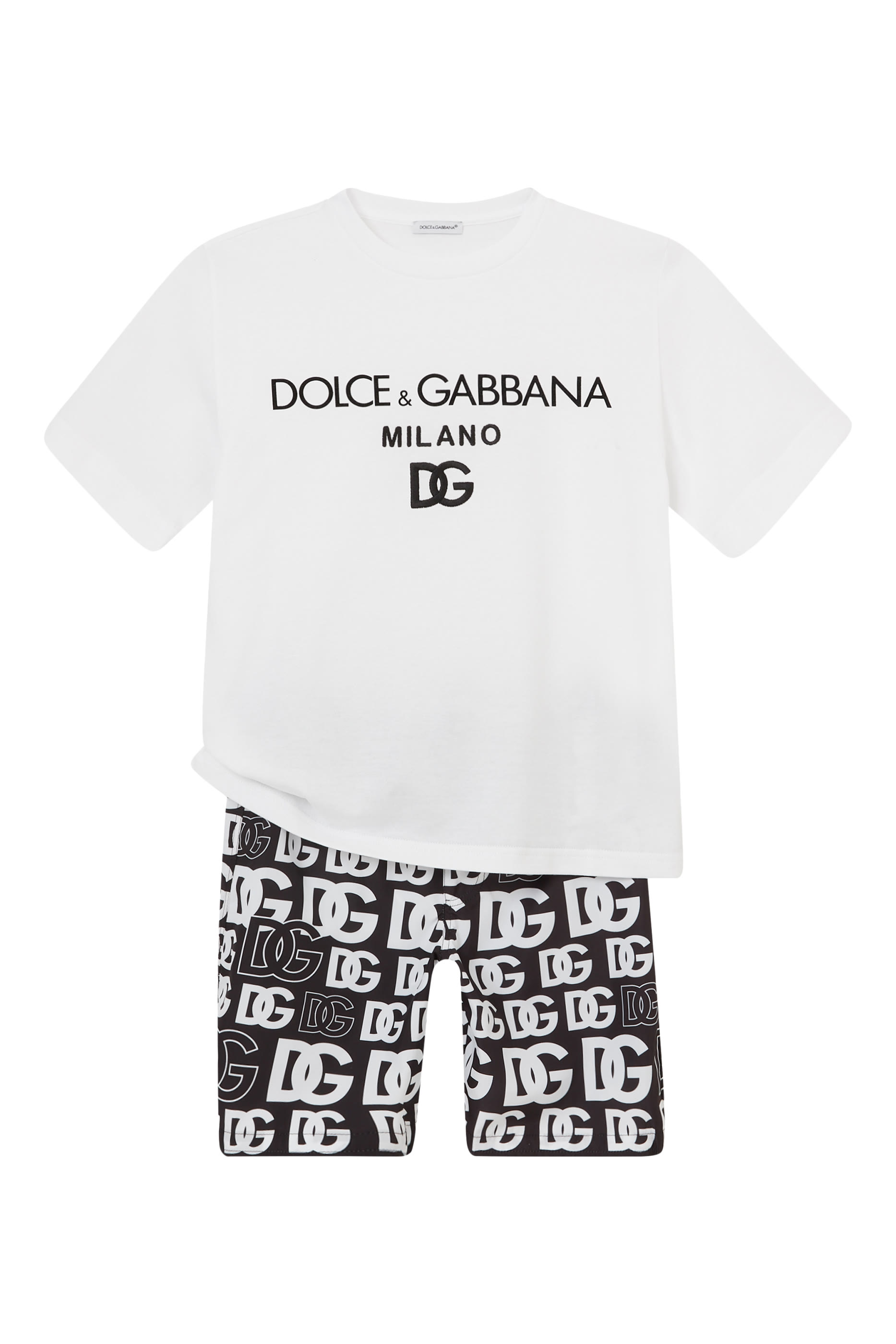 Kids All-Over DG Logo Print Swimshorts