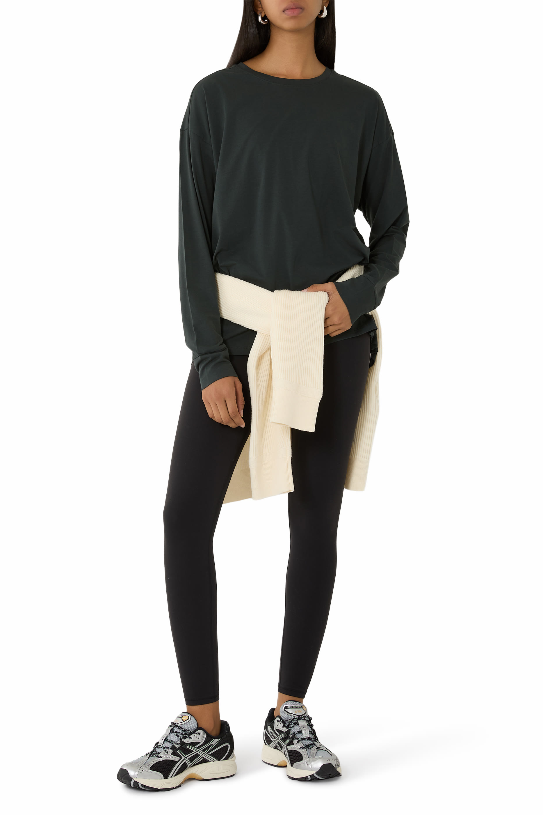  Long-Sleeve Feather T-Shirt