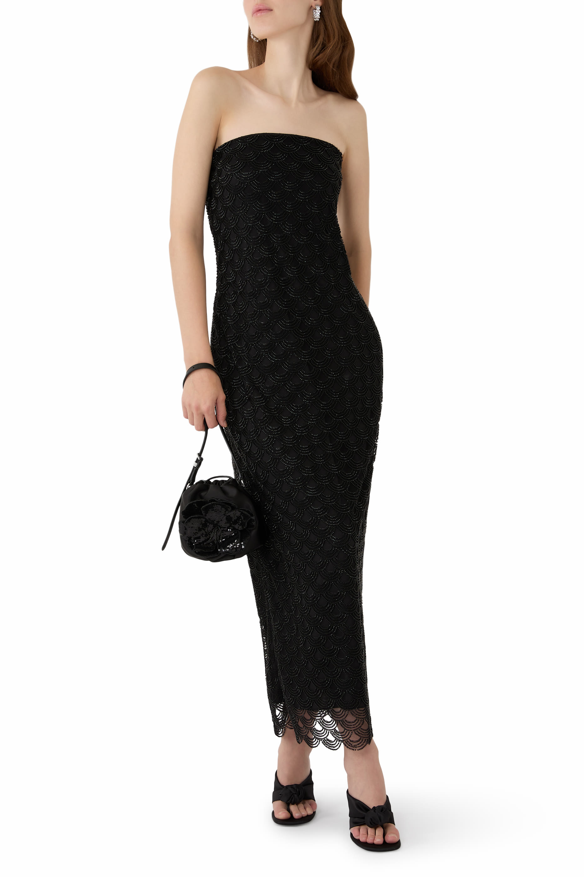 Sequins Midi Tube Dress
