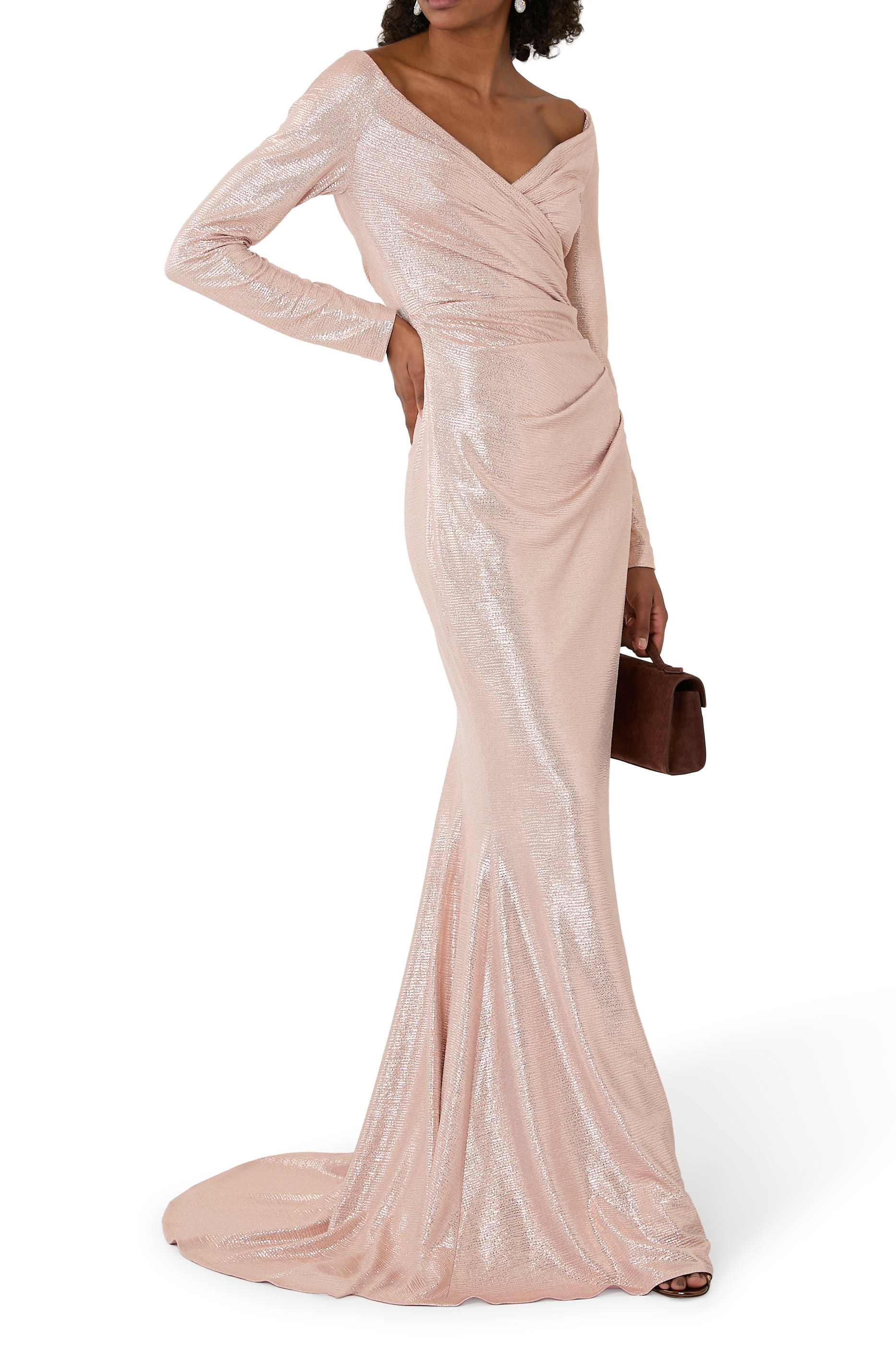 Mirrorball Long Sleeves Gown