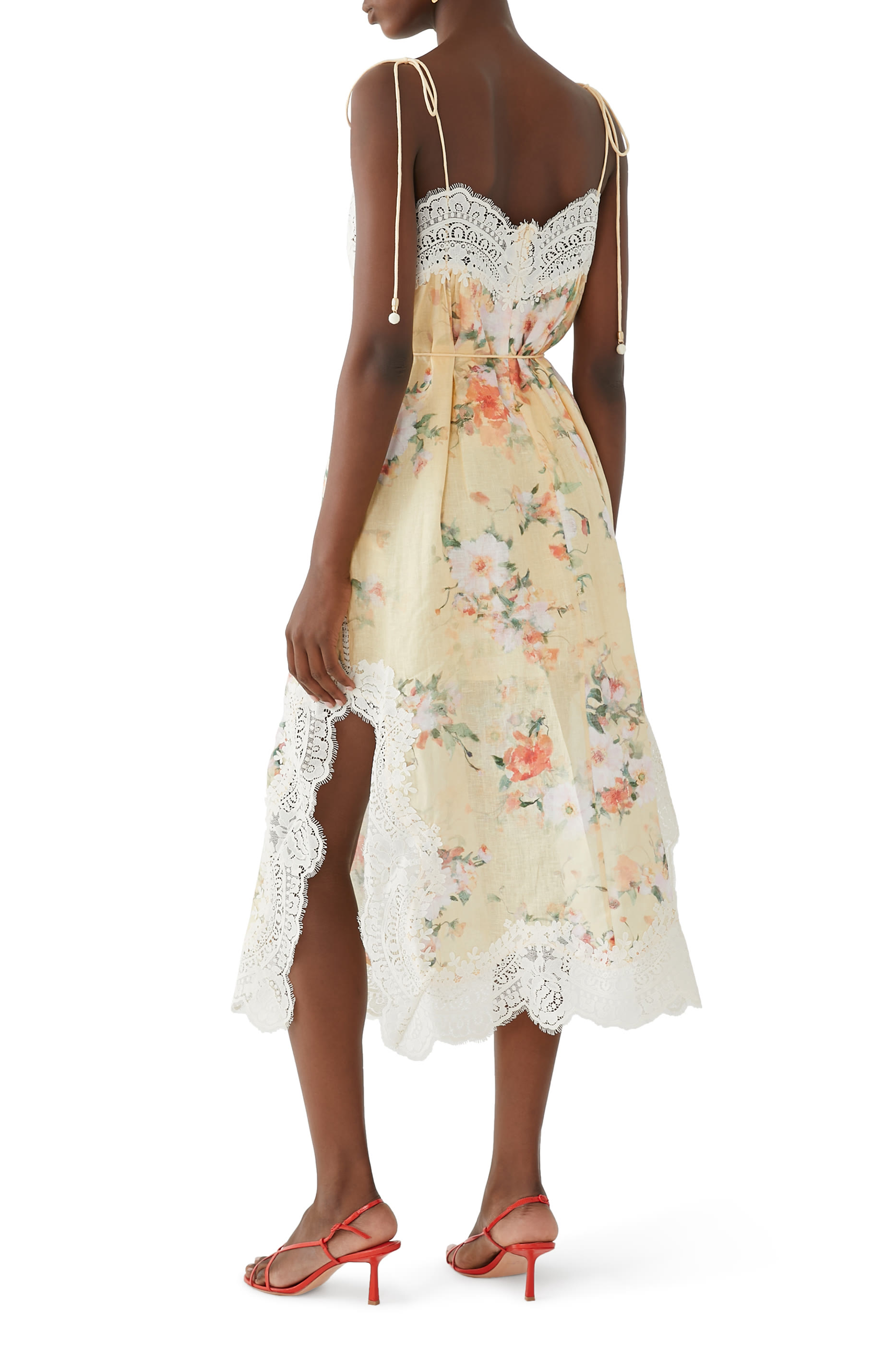 Everley Lace Trim Slip Dress