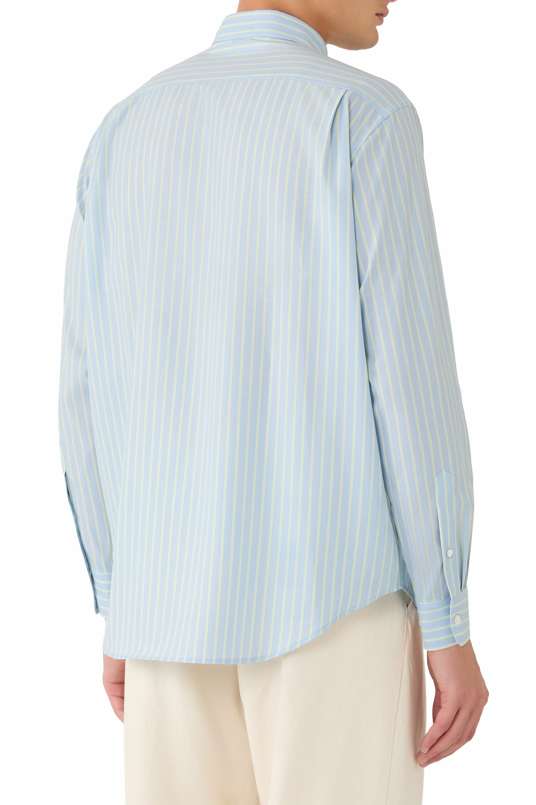 Super Fine Wool Stripe Shirt