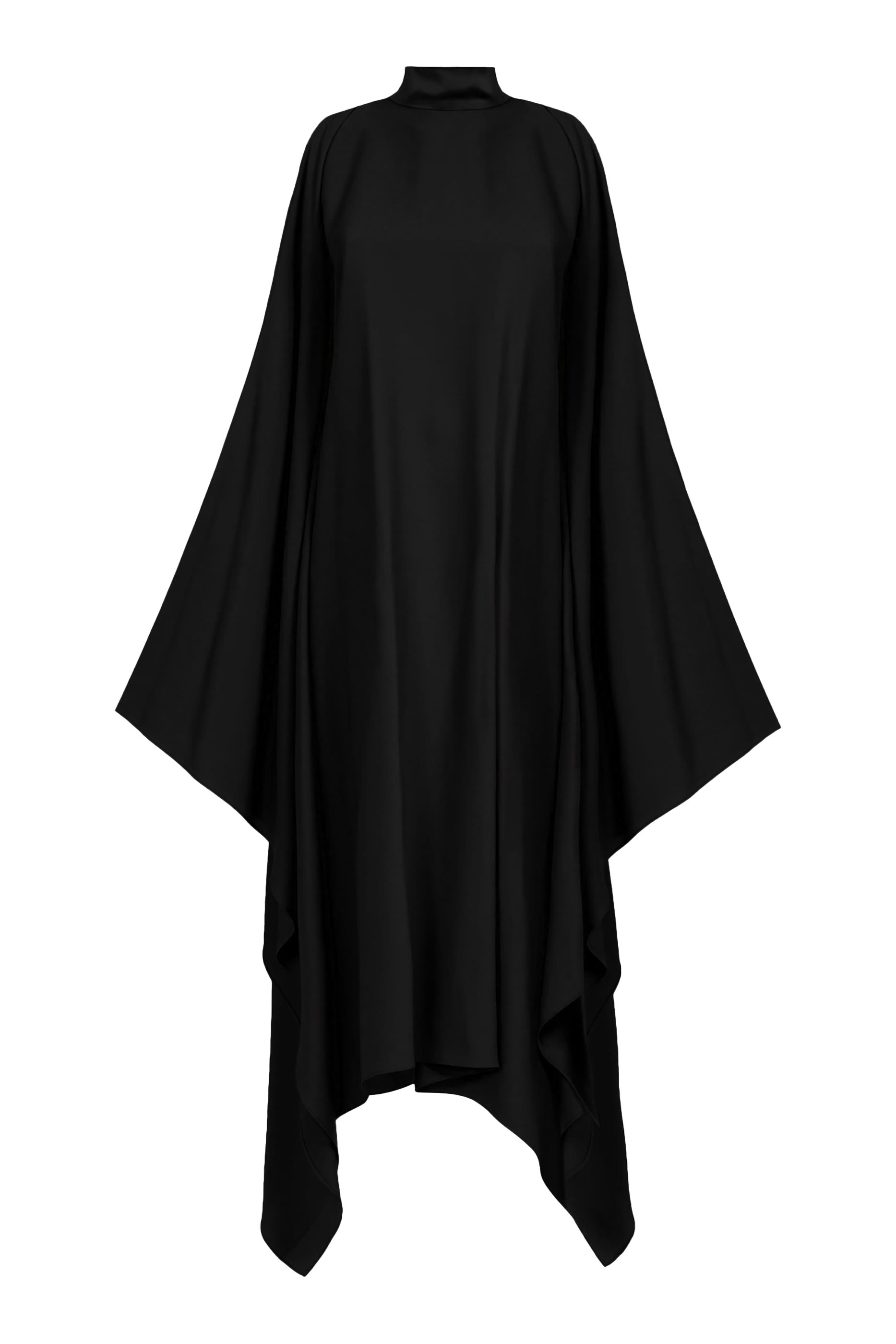 Aga Tie-Detailed Draped Gown
