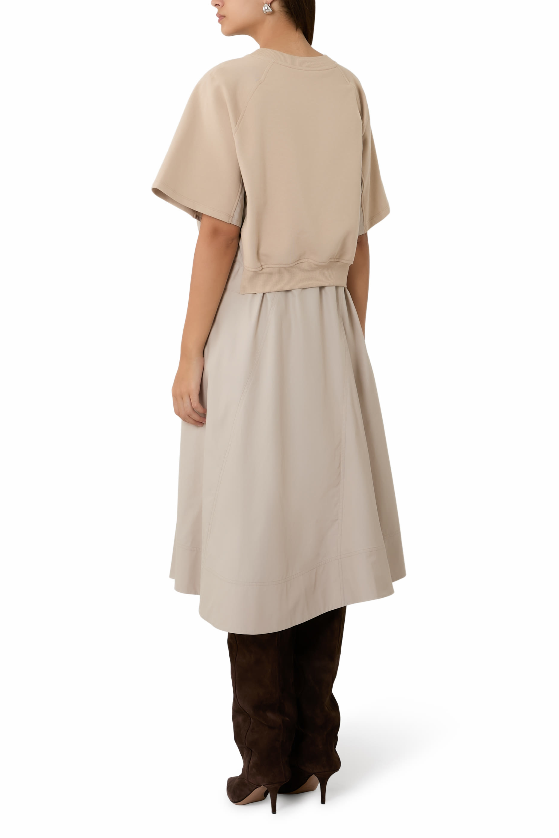 French Terry Combo Dress