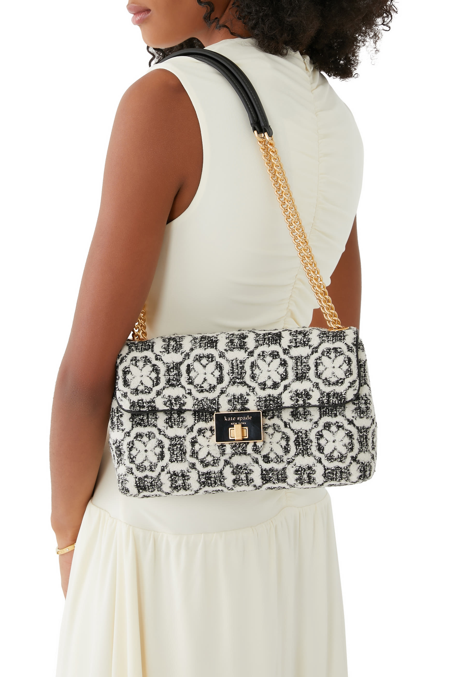 Evelyn Spade Flower Medium Crossbody Bag