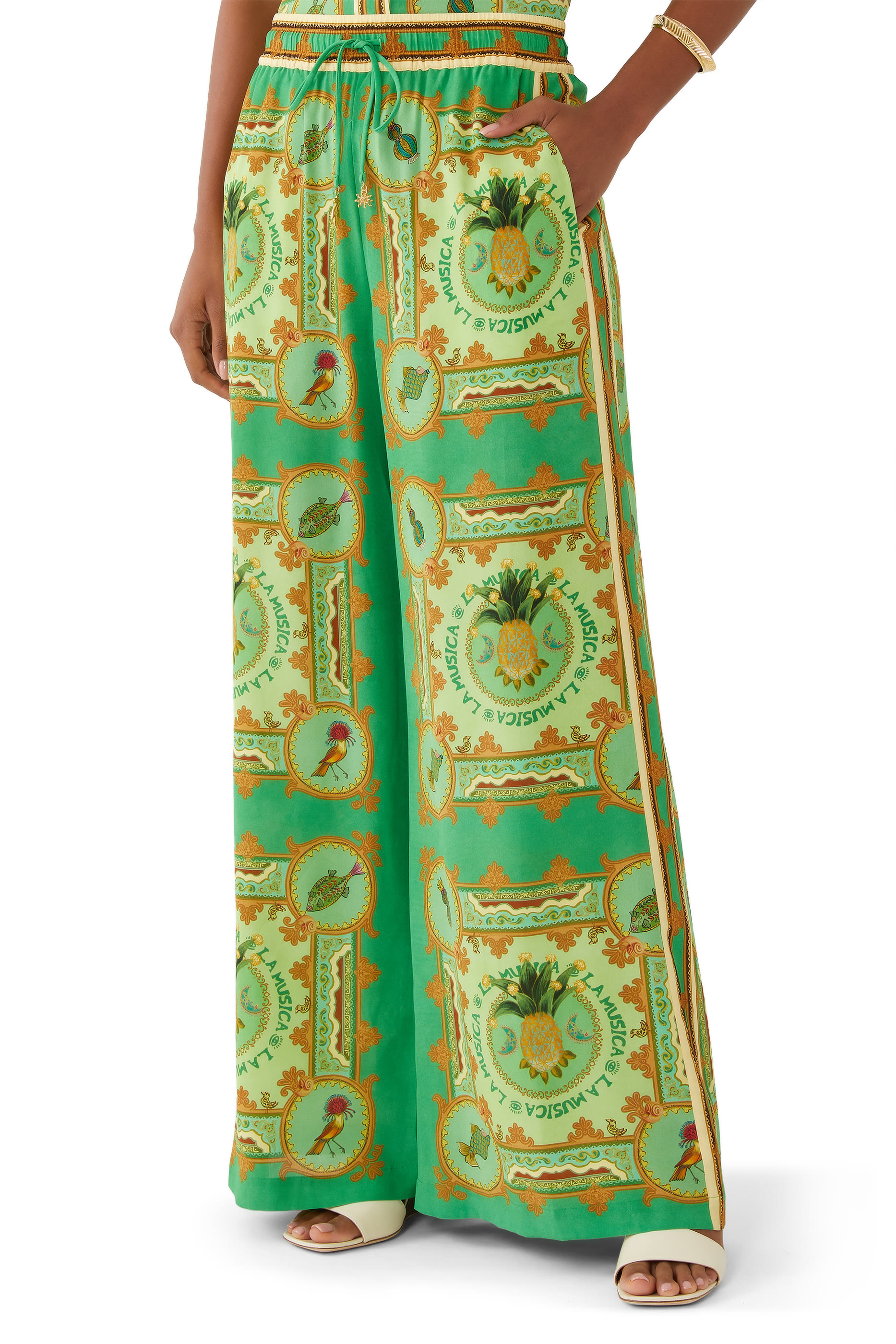 La Musica Silk Pants