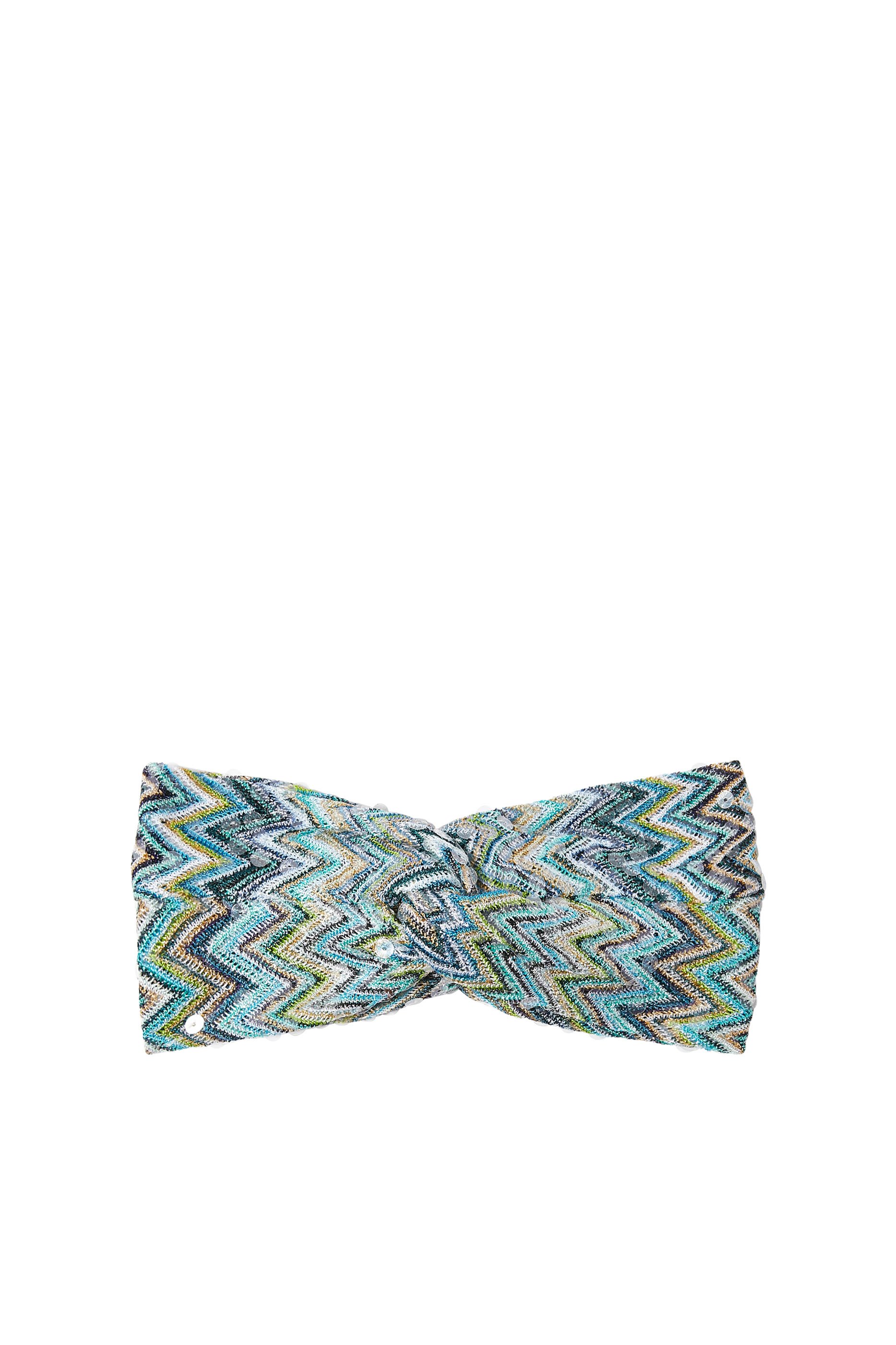 Exclusive Mare Chevron Raschel Turban Headband