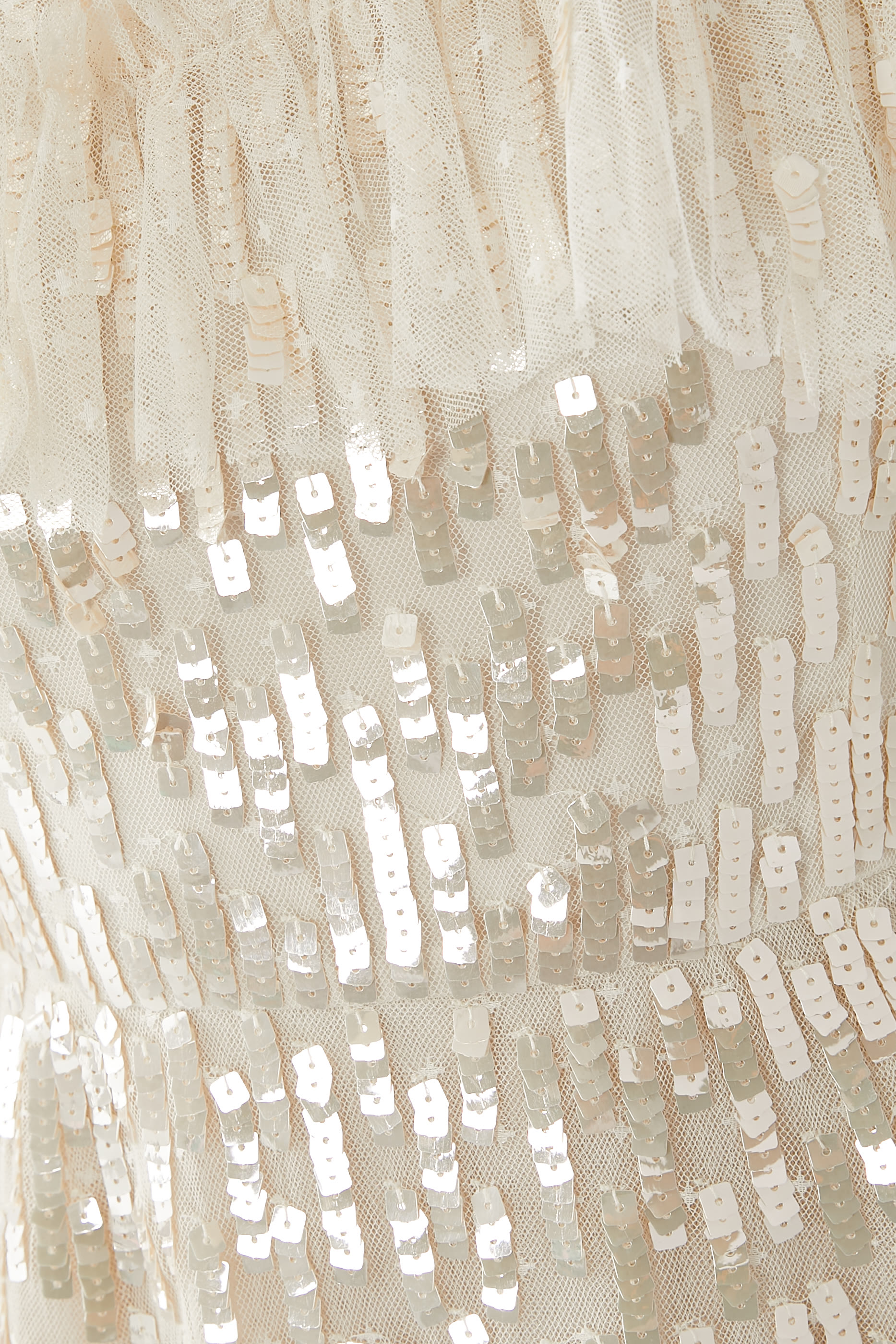 Sequin Dash Cape Ankle Gown