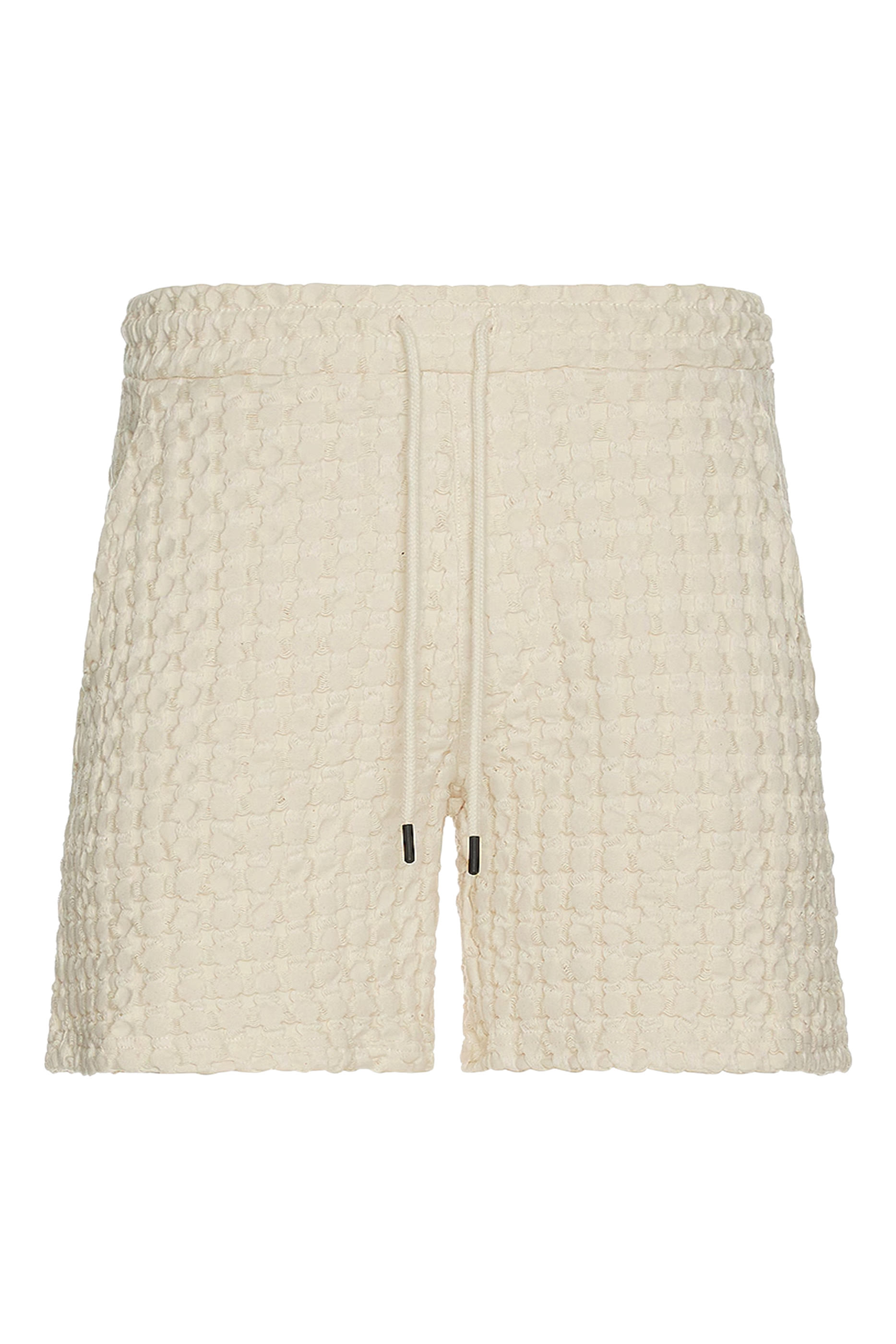 Ecru Cuba Waffle Shorts