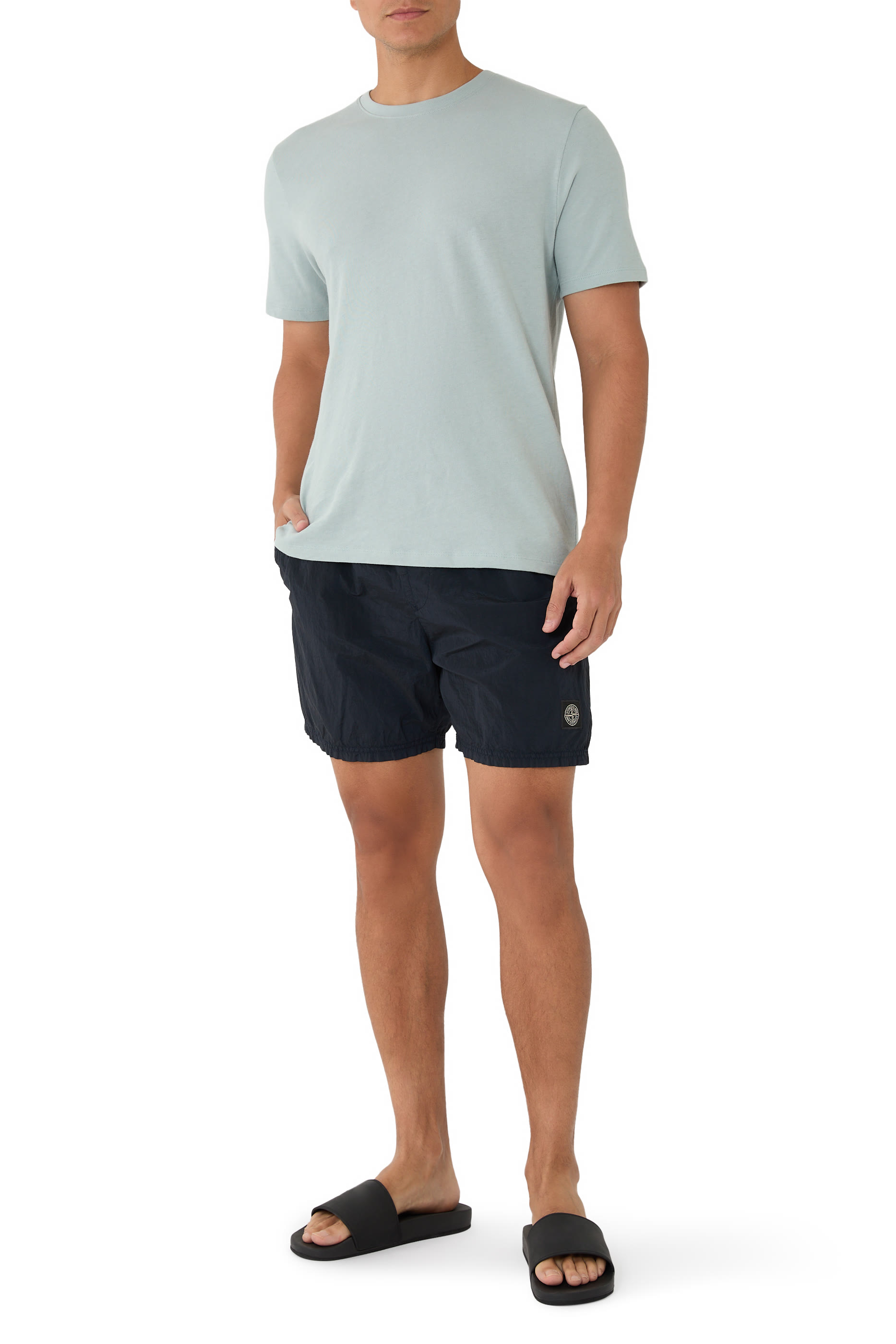B100004 Regular Fit Nylon Metal In ECONYL&reg; Swim Shorts