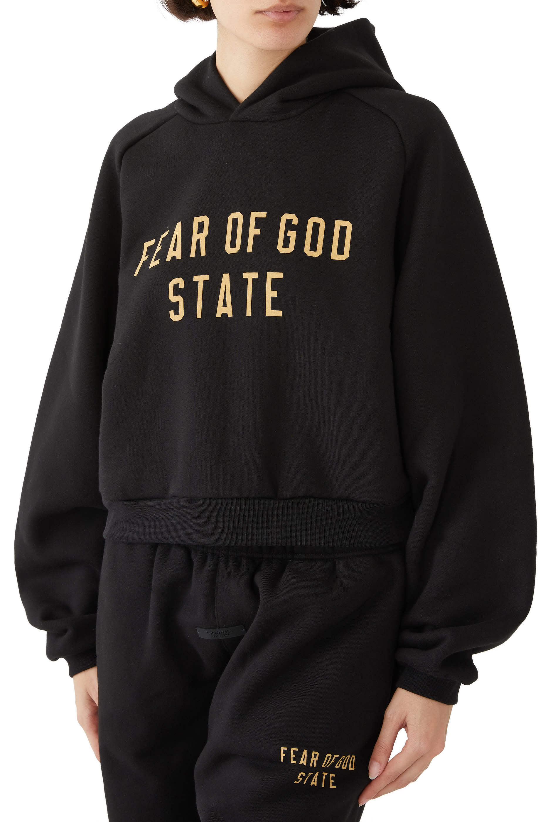 Fleece Cropped Hoodie